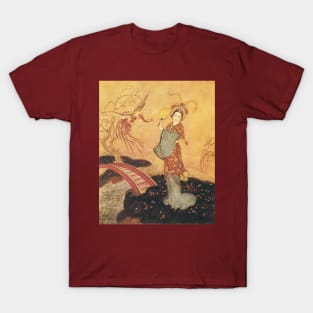 The Adventures of Prince Camaralzaman and the Princess Badoura by Edmund Dulac T-Shirt